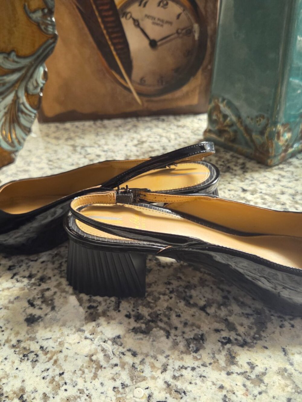 Sam Edelman “Tanesha” Black Patent Slingbacks (Size 8M) - Picture 8 of 8